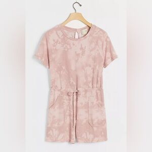 Anthropologie Pink Tie Dye Romper